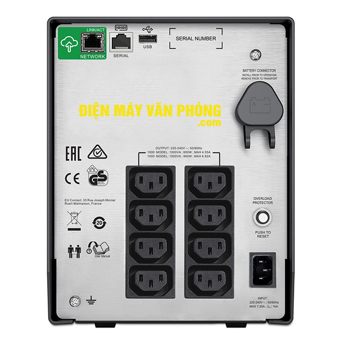 Bộ lưu điện APC Smart-UPS C 1500VA LCD 230V with SmartConnect - SMC1500iC